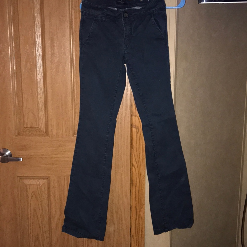 American Eagle navy khaki bootcut jeans